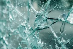 Broken glass reflecting light showing texture and sharp edge Product Image 1