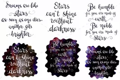 Dreams are like stars- Galaxy Quotes SVG & Sublimation Files Product Image 2