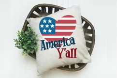America Y'all SVG Cut File - Patriotic SVG DXF EPS PNG Product Image 3