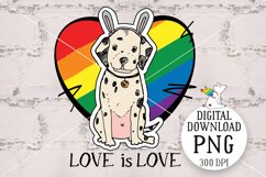 Puppy lgbt, Dalmatian, Love is Love, Lgbtq Pride, Happy Prid Product Image 1