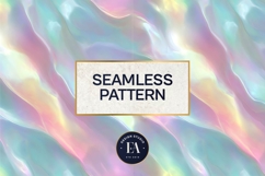 Holographic Pastel Digital Paper, Iridescent Texture Product Image 3