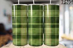 Green Plaid Tumbler Wrap - High Quality 300 Dpi Product Image 1