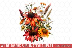 Wildflowers Sublimation Clipart Product Image 1