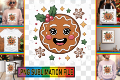 Vibrant TSHIRT Sublimation PNG, Cute Christmas Product Image 1