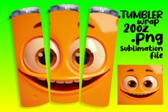 Colorful 3D Emoji Tumbler Wrap - Cartoon Design Product Image 1