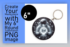 Sophisticated Round Design for Sublimation , Astronaut Product Image 1