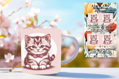EYE-CATCHING 11oz Mug Wrap PNG , Valenines Animals Product Image 1