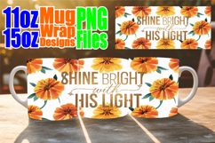 Playful joy 11oz 15oz mug wrap, Christian Product Image 1