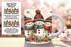 Gingerbread Man Mug Wrap 11oz/15oz Holiday Sublimation Product Image 1