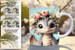 Radiant 15oz Png Mug Wrap Design , Dragon Product Image 1