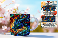 Dazzling 15oz Mug Wrap Png Template , Animals Product Image 1