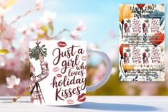 Chic 11oz Mug Wrap Png Design , Just A Girl Product Image 1