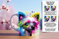 Bold 11oz Mug Wrap Png Artwork , Dog Product Image 1