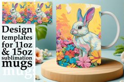 Vibrant Easter Bunny Mug Sublimation: Easter Delight Product Image 1