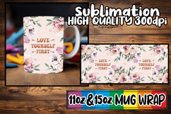 Sweet beginnings sublimation print wrap, Flower Quote Product Image 1