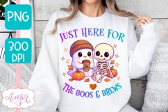 Cute ghost PNG for sublimation | Cute Halloween shirt PNG Product Image 1