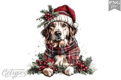 Christmas Dog Clipart Design - High Quality 300 Dpi Product Image 1