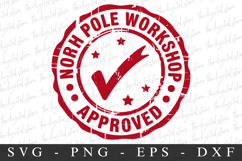 Nroth pole Workshope Approved Svg | Christmas svg Product Image 1