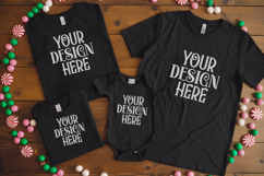 Christmas Family Matching Group T-Shirt Mockup Product Image 1