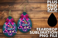 Cheerful Teardrop Earrings GIFT MAGIC, Neon Xmas Product Image 1