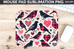 Watercolor Dove Mouse Pad Sublimation - Valentines PNG Product Image 1