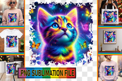 Cheerful PNG Designs for TSHIRTS, Cat Product Image 1