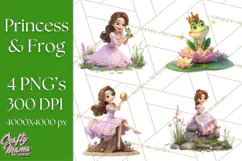 Amethyst Princess Fairy Tale Storybook PNG Clipart Product Image 1