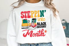 Steppin&#039; into Black History Month SVG | Svg Cut File Product Image 1