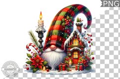 Christmas Gnome Sublimation - Clipart PNG Design Product Image 1