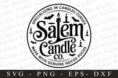 Salem Candle Svg | Halloween Svg | Cricut Product Image 1