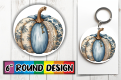 Whimsical Round Designs for Gifts, Pumpkin Watercolor Product Image 1