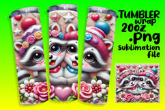 GIFT-WORTHY 20oz Tumbler Template , Sweet Animals Product Image 1