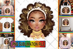Charming Tote Bag Gift Ideas PNG, Afro Girl Product Image 1