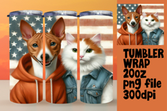 GIFT-WORTHY 20oz Tumbler Template , Dog and cat Product Image 1