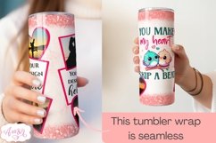 Valentines day photo tumbler wrap PNG template Product Image 3