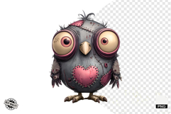 Quirky Zombie Birds Clipart Product Image 1