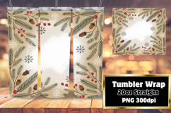 Sublimation Ready 20oz Tumbler , Christmas Product Image 1