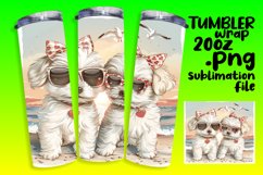 Mountain Hiking Dog Tumbler Wrap - Sublimation Product Image 1