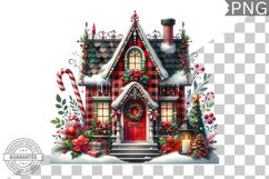 Christmas House Sublimation - Clipart PNG Design Product Image 1