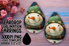 Trendy Teardrop Design for DIY Projects , Snowman Product Image 1