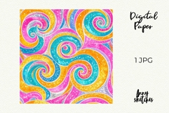 Retro Christmas Ornament Groovy Digital Papers Disco Product Image 2