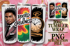 Heartfelt Moments 20oz tumbler wrap, Juneteenth Product Image 1