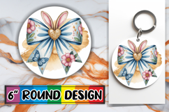 Whimsical Circle Ornaments Design, Easter Bow Product Image 1