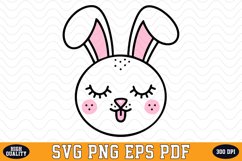 Cute Bunny SVG Sublimation Design | Sublimation Product Image 1