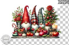 Christmas Gnome Sublimation - Clipart PNG Design Product Image 1