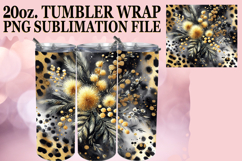 Gentle Thoughts 20oz tumbler wrap, Leopard Prints Product Image 1