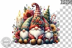 Christmas Gnome Sublimation - Clipart PNG Design Product Image 1
