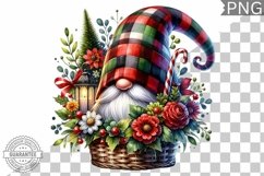 Christmas Gnome Sublimation - Clipart PNG Design Product Image 1