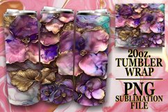 Glittering Blossom Splendor 20oz Tumbler Designs Product Image 1