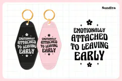 Snarky Quote Motel Keychain SVG | Leaving Early Product Image 3